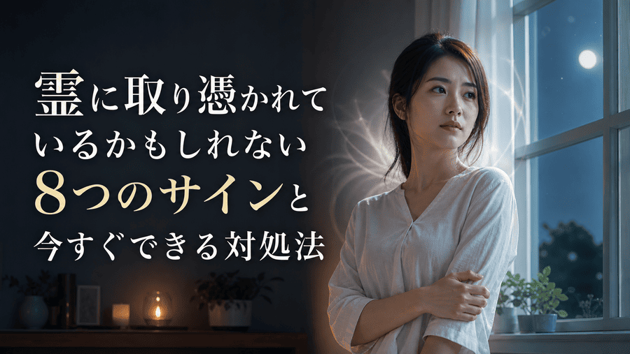 霊に取り憑かれているかもしれない8つのサインと今すぐできる対処法